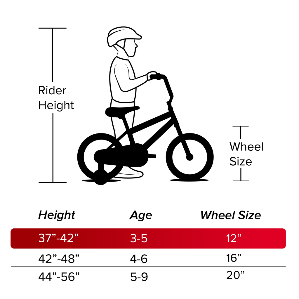 Huffy 12" Rock It Kids' Bike, Fits Riders 37" - 42", Gray/Green, Youth, Boys