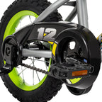 Huffy 12" Rock It Kids' Bike, Fits Riders 37" - 42", Gray/Green, Youth, Boys