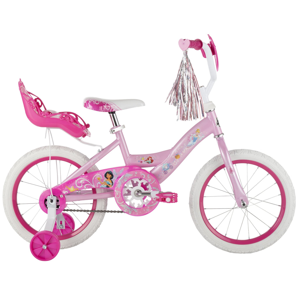 Huffy 16" Disney Princess Kids' Bike, Fits Riders 3'5" - 4'0", Pink, Child, Girl's
