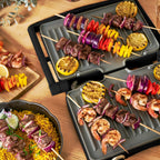 Beautiful 2-in-1 Panini Press & Grill with Detachable Plates, Black Sesame by Drew Barrymore