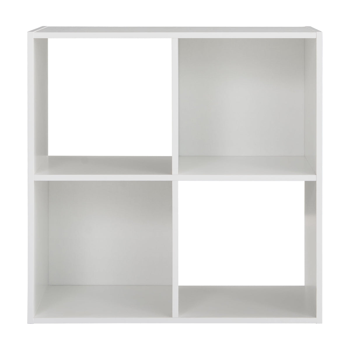 Mainstays 4 Cube Storage Organizer Bookcase, White