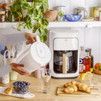 Beautiful by PUR 12 Cup Water Filtration Pitcher, W 10.2" x H 10.6" x L 6.8", White Icing (PPT120W)