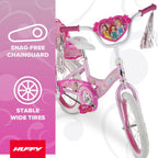 Huffy 16" Disney Princess Kids' Bike, Fits Riders 3'5" - 4'0", Pink, Child, Girl's