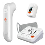 Sharper Image Health Kit 3 Piece Set with Forehead Thermometer Blood Pressure Monitor Pulse Oximeter, Accu-Sensor Technology, Portable Design, 1 Count