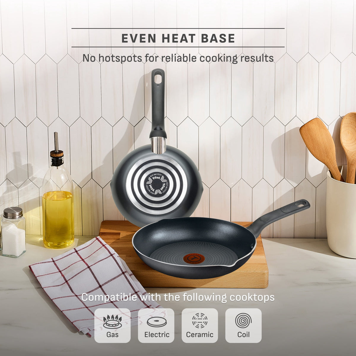 T-fal Easy Care Nonstick Cookware, 20 piece Set, Grey, B087SKDW