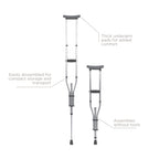 Equate Universal Crutches – Adjustable Walking Support for Adults
