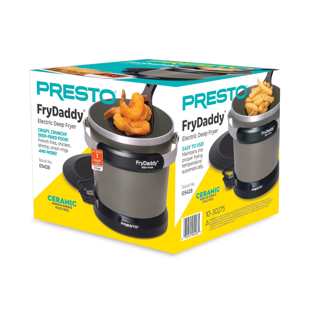 Presto FryDaddy Electric Deep Fryer, Black 05428