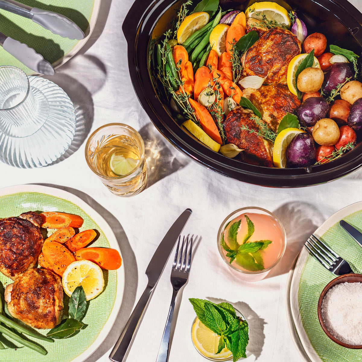 Beautiful 6 Qt Programmable Slow Cooker, Black Sesame by Drew Barrymore