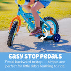 Dynacraft Bluey Kids 12-inch BMX Bike with Training Wheels, Plush Bag, Steel Frame, Coaster Brake, Ages 3-5