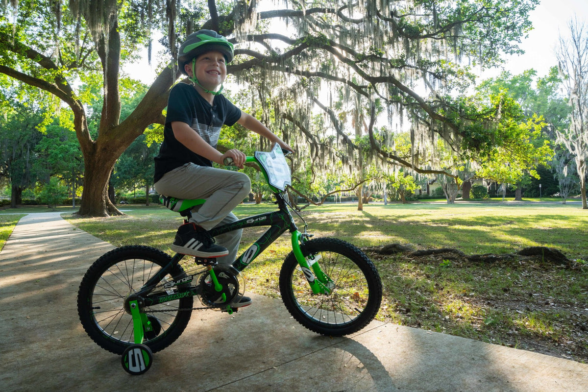 Dynacraft Surge Boys 18" BMX Bike, For Kids Age 6-9 Years, Green