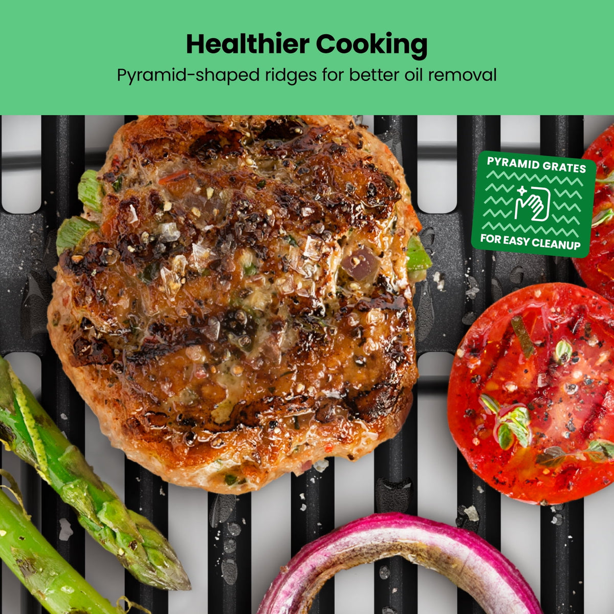 Chefman 6 Serving Electric Indoor Grill, w/ Temperature Control, Smokeless, Stainless Steel