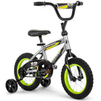 Huffy 12" Rock It Kids' Bike, Fits Riders 37" - 42", Gray/Green, Youth, Boys