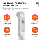 Sharper Image Health Kit 3 Piece Set with Forehead Thermometer Blood Pressure Monitor Pulse Oximeter, Accu-Sensor Technology, Portable Design, 1 Count