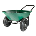 Original Marathon Yard Rover Poly Tray, 2-Wheel Home Garden Wheelbarrow Cart, 300 lb. Capacity
