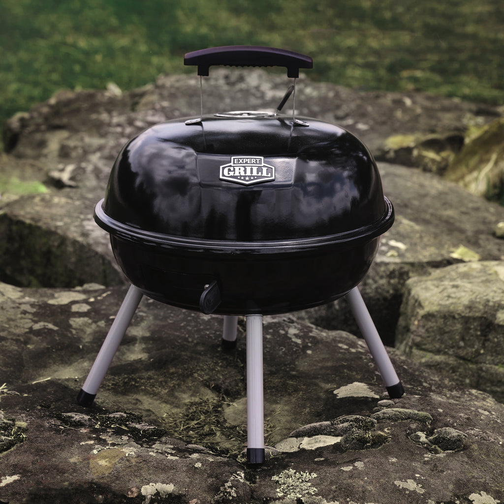 Expert Grill 14.5 in Portable Charcoal Grill, Black