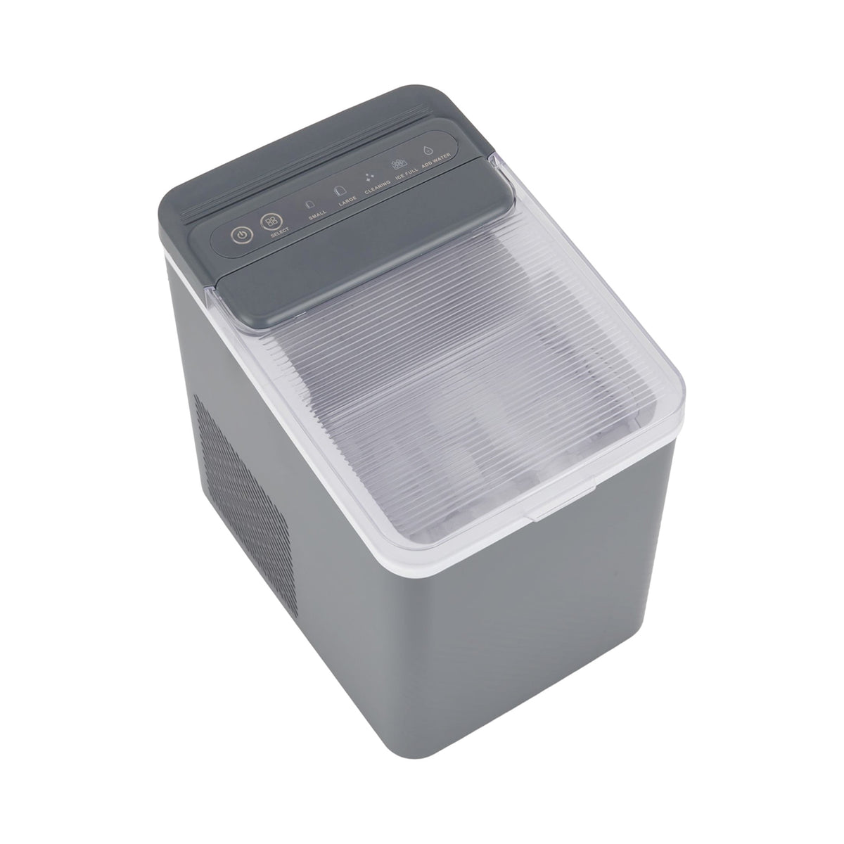 Mainstays Portable Countertop Ice Maker, 26 lbs Per Day, Compact Ice Machine with Quick Ice Cycles, No Plumbing Required, Grey