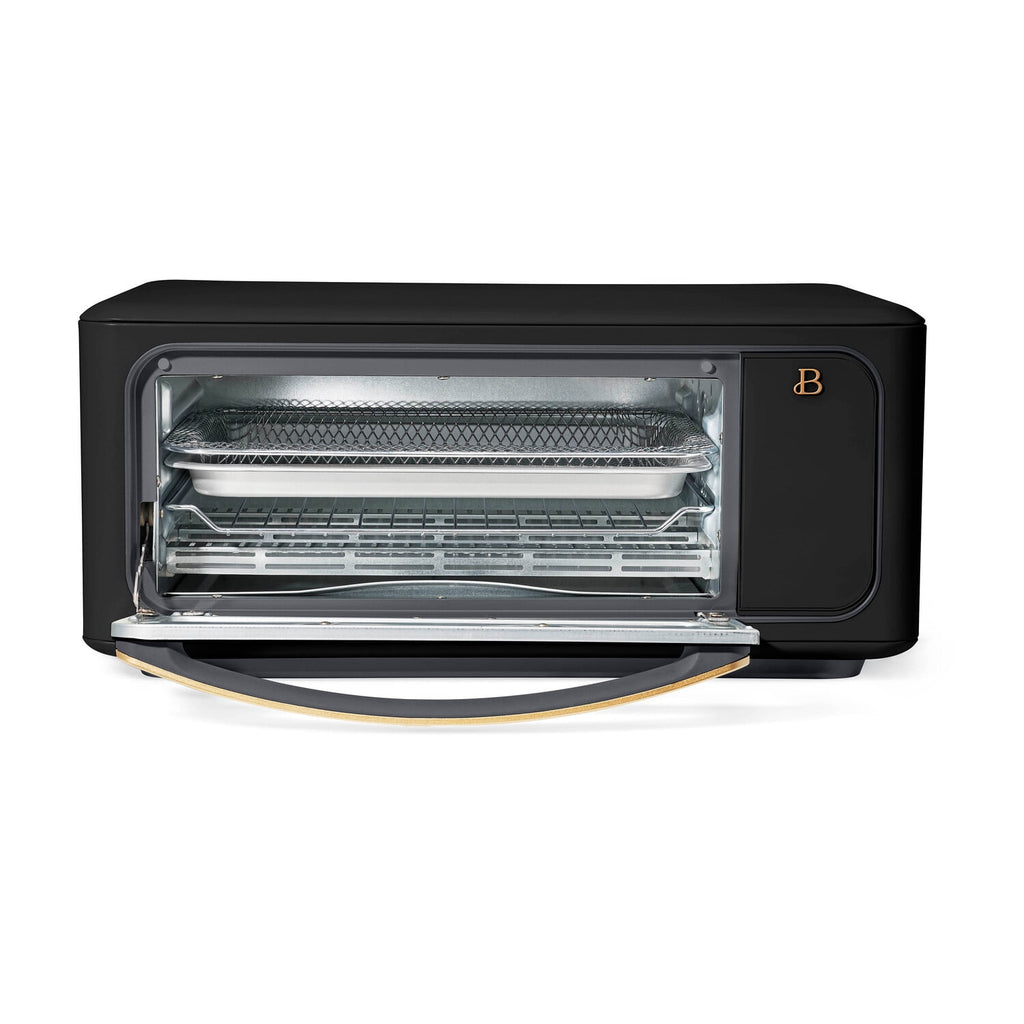 Beautiful Infrared Air Fry Toaster Oven, 9-Slice, 1800 W, Black Sesame by Drew Barrymore
