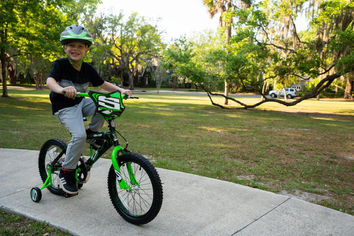 Dynacraft Surge Boys 18" BMX Bike, For Kids Age 6-9 Years, Green