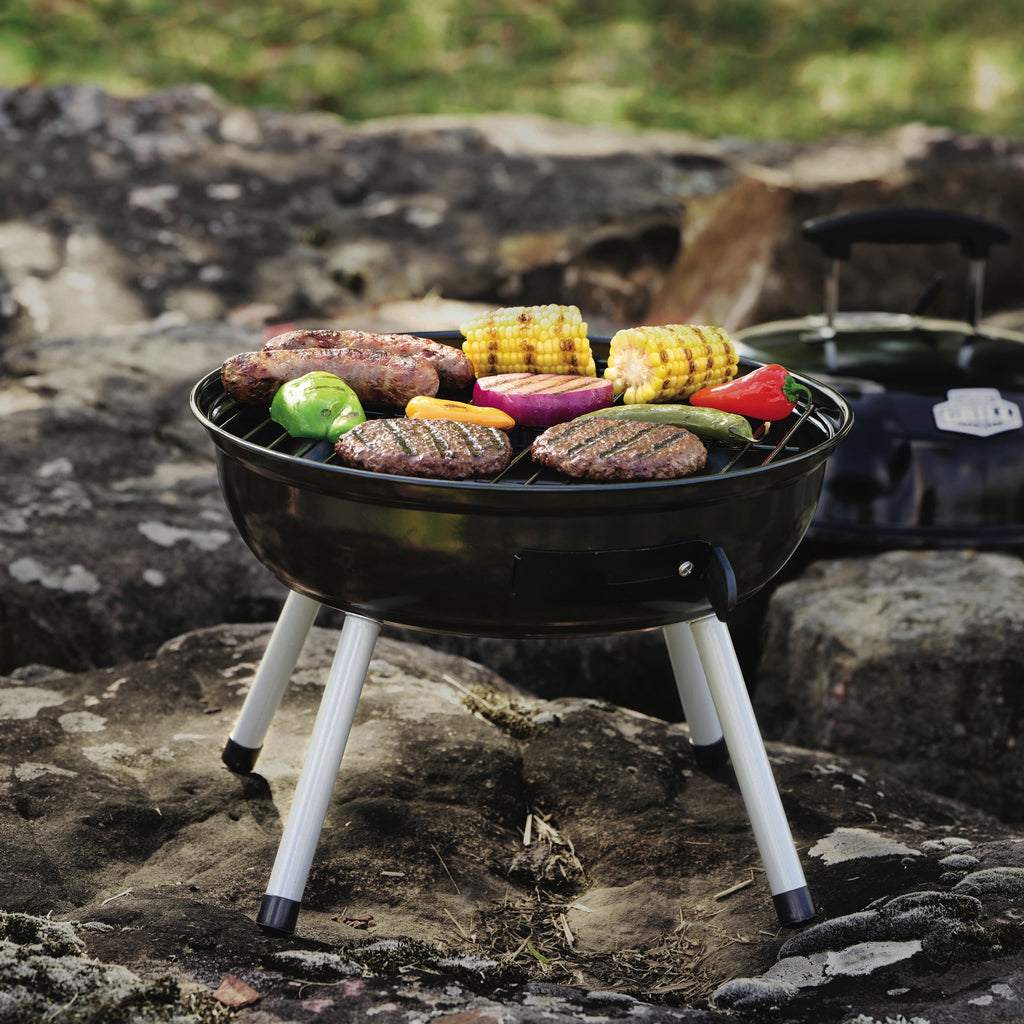 Expert Grill 14.5 in Portable Charcoal Grill, Black