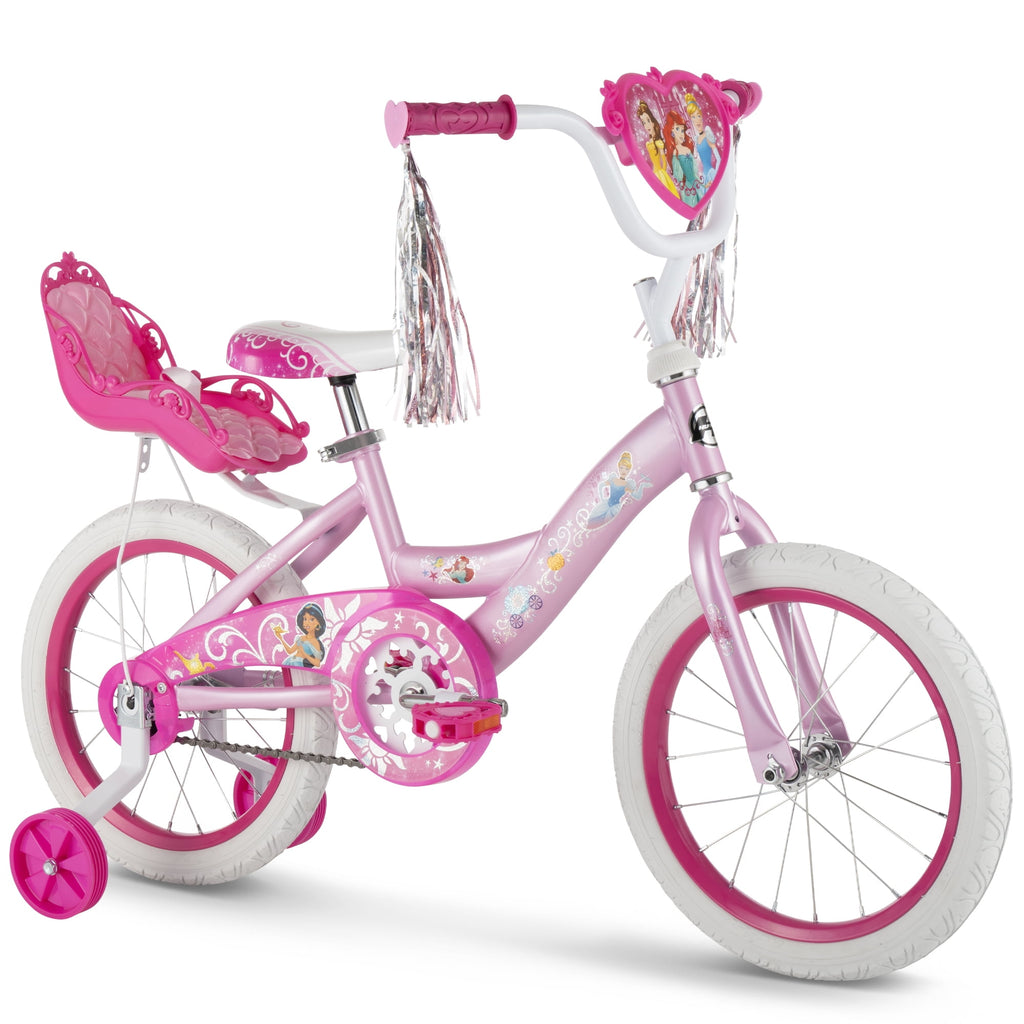 Huffy 16" Disney Princess Kids' Bike, Fits Riders 3'5" - 4'0", Pink, Child, Girl's