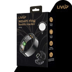LIVEUP Smart Ring, Sleep & Heart Rate Tracking, Blood Oxygen Monitoring, Waterproof, Size 10, 1 Count