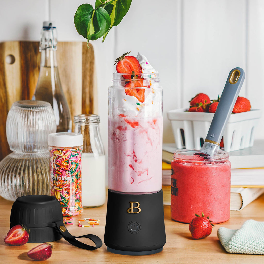 Beautiful Portable to-Go Blender 2.0, 70 W, 16 oz, Black Sesame by Drew Barrymore