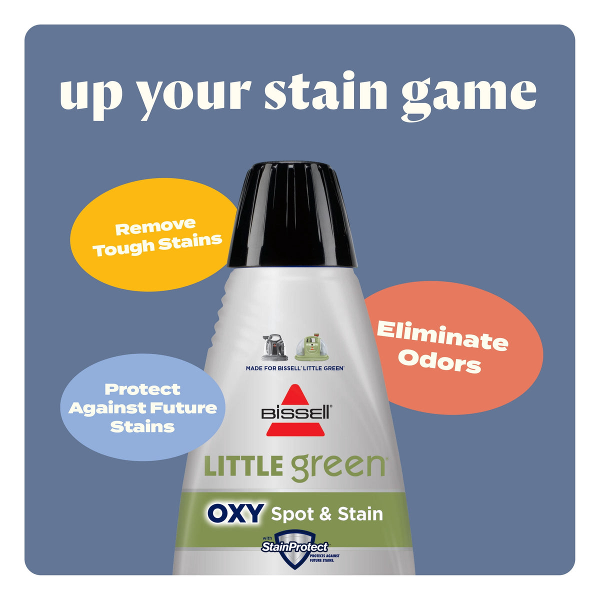 BISSELL Little Green Mini Portable and Upholstery Deep Cleaner, Car/Auto Detailer with 4" Tough Stain Tool and Little Green Trial Formula, 4095