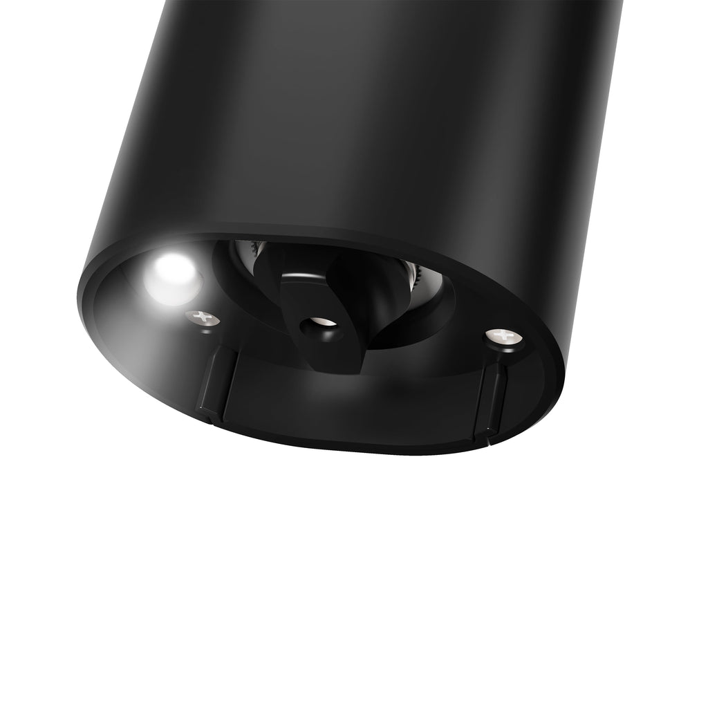 Beautiful 3-Piece Rechargeable Electric Salt and Pepper Grinder Set with Charging Base, Black Sesame by Drew Barrymore